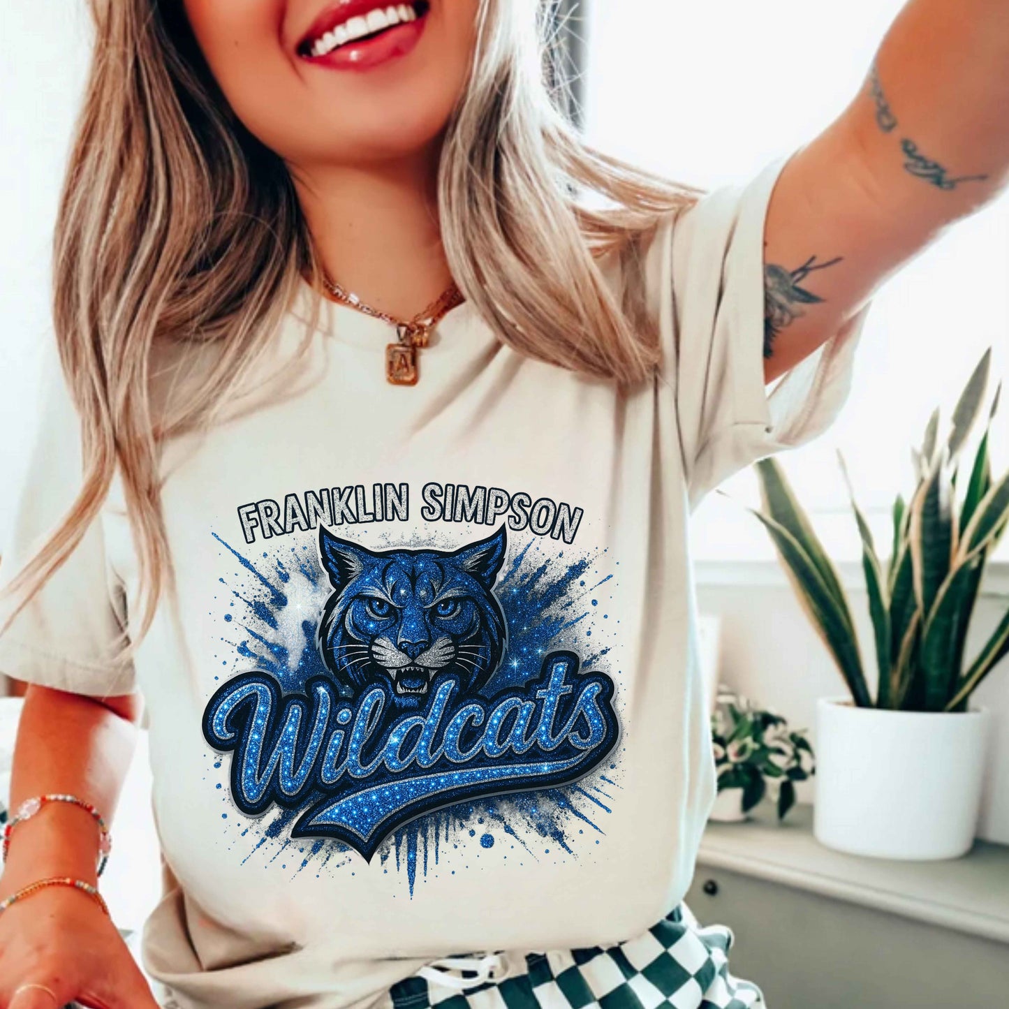 Franklin Simpson Wildcat Head T-Shirt