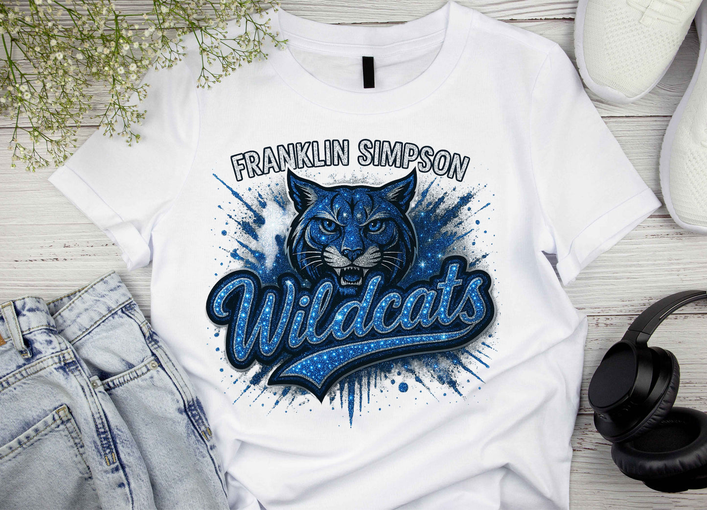 Franklin Simpson Wildcat Head T-Shirt