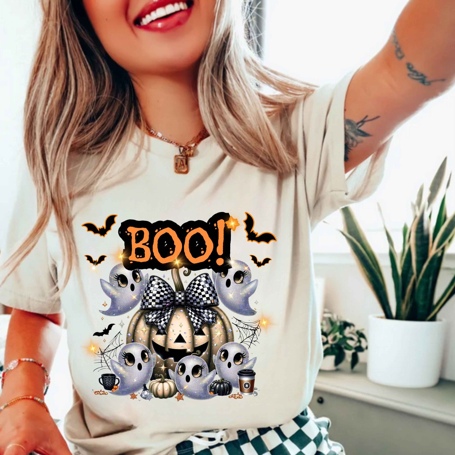 BOO! Ghost & Pumpkin T-Shirt