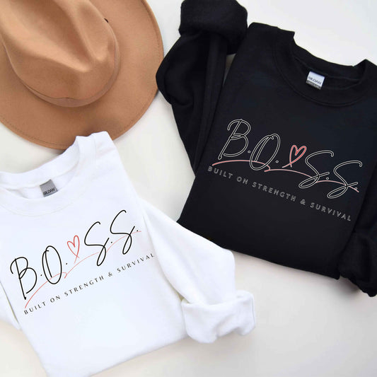 B.O.S.S. Built On Strength & Survival Pullover Hoodie